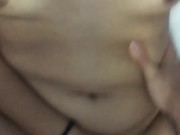 My boyfriend masturbates my pussy until I have an orgasm. 15/16