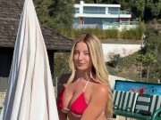 Blonde Teen’s String Bikini Dance Ignites Online Craze 9/16