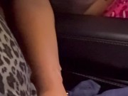 Public Cock Jerking Off On A Public Parking Full Of People - Made Him Cum Hard By Hand! - Cock Flashing