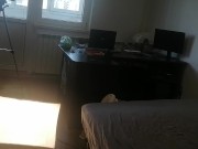 Amateur wife has fun trying on clothes and cutting them off. Amateur wife dances naked around the ho 11/16