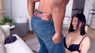 Hot Asian Finance Girl Wants Tinder Dates MASSIVE BBC! [Bruce Wang and Mia Lee]