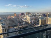 Giving a blow job on the balcony of the Cosmo looking over the Las Vegas strip 1/16