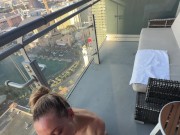 Giving a blow job on the balcony of the Cosmo looking over the Las Vegas strip 16/16