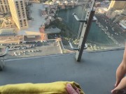 Giving a blow job on the balcony of the Cosmo looking over the Las Vegas strip 2/16