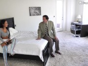 Boss Gives Amia Miley A Chance To Save Her Job By Swallowing His Cock 9/16