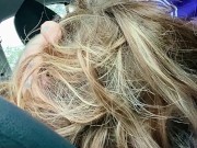 Hot blonde gets caught sucking my dick in Olive Garden parking lot 13/16