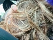 Hot blonde gets caught sucking my dick in Olive Garden parking lot 16/16