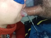 ddep throat originating from washing the apu with my spit, spit falling from the dick🍌💦⚽️⚽️💦🤤🥛