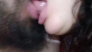 best kiss and handjob on his dick, it makes my pussy wet from kissing like that🫦🍌💦💦🥛🤤😵👅💦