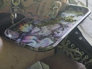 Piggy messing with Marijuana 6/16