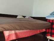 Amateur wife has fun trying on clothes she cuts. 10/16