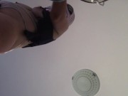 Amateur wife doing housework naked. Milf with hairy pussy, big ass. 12/16