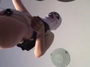 Amateur wife doing housework naked. Milf with hairy pussy, big ass. 13/16