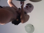 Amateur wife doing housework naked. Milf with hairy pussy, big ass. 3/16