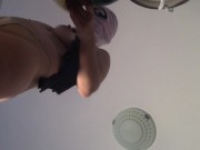 Amateur wife doing housework naked. Milf with hairy pussy, big ass. 4/16