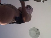 Amateur wife doing housework naked. Milf with hairy pussy, big ass. 5/16