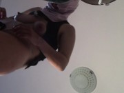 Amateur wife doing housework naked. Milf with hairy pussy, big ass. 7/16