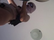 Amateur wife doing housework naked. Milf with hairy pussy, big ass. 8/16