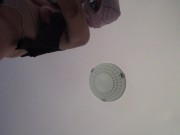 Amateur wife doing housework naked. Milf with hairy pussy, big ass. 14/16