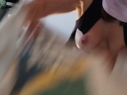 Amateur wife doing housework naked. Milf with hairy pussy, big ass. 15/16