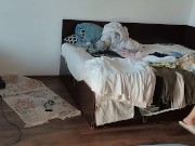 Amateur wife doing housework naked. Milf with hairy pussy, big ass. 5/16