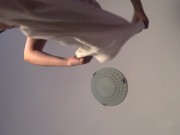 Amateur wife doing housework naked. Latina with hairy pussy, big ass 8/16