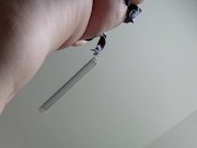 Latine nue sexy dans la cuisine. Cheveux MILF poilus, gros cul, gros seins. 6/16