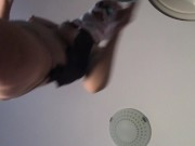 Amateur wife doing housework naked. Latina with hairy pussy, big ass. 3/16