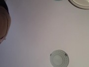 Amateur wife doing housework naked. Latina with hairy pussy, big ass. 4/16