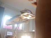 Amateur wife doing housework naked. Latina with hairy pussy, big ass. 1/16