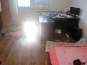 Amateur wife having fun trying on clothes that she cuts off. 8/16