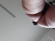 Sexy Latina nude in the kitchen. Sexy naked wife prepares food in the kitchen. 11/16