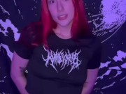 Teasing my stepbrother until he fucks my throat and makes me cum hard 1/16