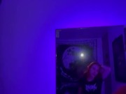 Teasing my stepbrother until he fucks my throat and makes me cum hard