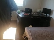 Amateur wife has fun trying on clothes that she cuts. Sexy wife shaves her pussy hair. 7/16