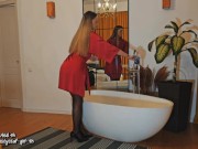 Red Robe, Hot Bath & Dirty Desires: Relaxed and Ready for Anal 1/16