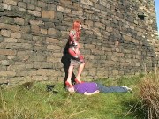 Sophie's Head & Back Trampling In Different Shoes By The Castle 12/16