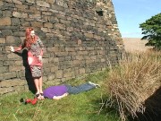 Sophie's Head & Back Trampling In Different Shoes By The Castle 4/16