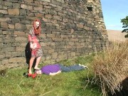 Sophie's Head & Back Trampling In Different Shoes By The Castle 5/16