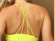 Wifey wears a skimpy yellow bikini