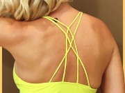 Wifey wears a skimpy yellow bikini 15/16