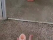 Misha Creme l Black BBW bimbo giving foot job to ovipositor dildo See more on Onlyfans mishacreme 💖 1/16