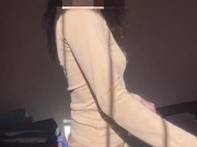 Stripping Off My Pants On The Treadmill Like A Naughty Redhead Slut 13/16