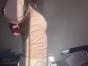 Stripping Off My Pants On The Treadmill Like A Naughty Redhead Slut 6/16