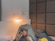 Kigurumi gets home after a night out for some more fun 12/16