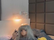 Kigurumi gets home after a night out for some more fun 13/16