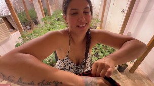 Greenhouse Gawk – POV BJ in the Grow