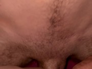 Hubby tearing that wet pussy up until he busts on me 13/16