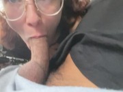 PETITE SLUT GIVES CAR HEAD FOR THE FIRST TIME