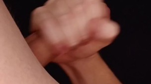 Young straight guy masturbates his handsome cock